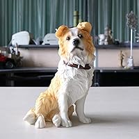 Amazon.co.jp: 彫刻 ボーダーコリーシミュレーション犬モデルボーダー